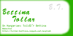 bettina tollar business card